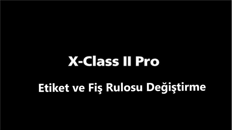 Bizerba XC II Pro Etiket ve Fiş Rulosu Değiştirme