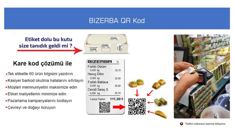 Bizerba Toplam Karekod Uygulaması