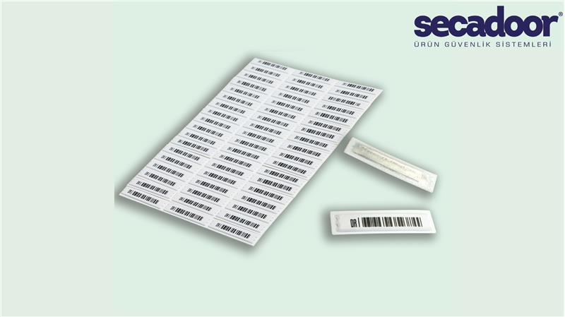 Akusto Manyetik Barkodlu Plastik Alarm Etiketi 10x50 mm